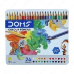 Doms Colour Pencils – Long 24 Shades, Vibrant & Smooth Coloring for Creative Minds (Pack of 1)
