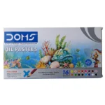 Doms Oil Pastels – 16 Shades, Vibrant Shades for Artistic Brilliance (Pack of 1)