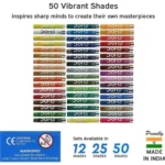 Doms Oil Pastels – 50 Shades, Vibrant Shades for Artistic Brilliance (Pack of 1) - Image 3