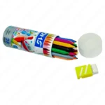 Doms Plastic Crayons – Long 28 Shades, Vibrant Colors for Creative Artworks (Pack of 1)