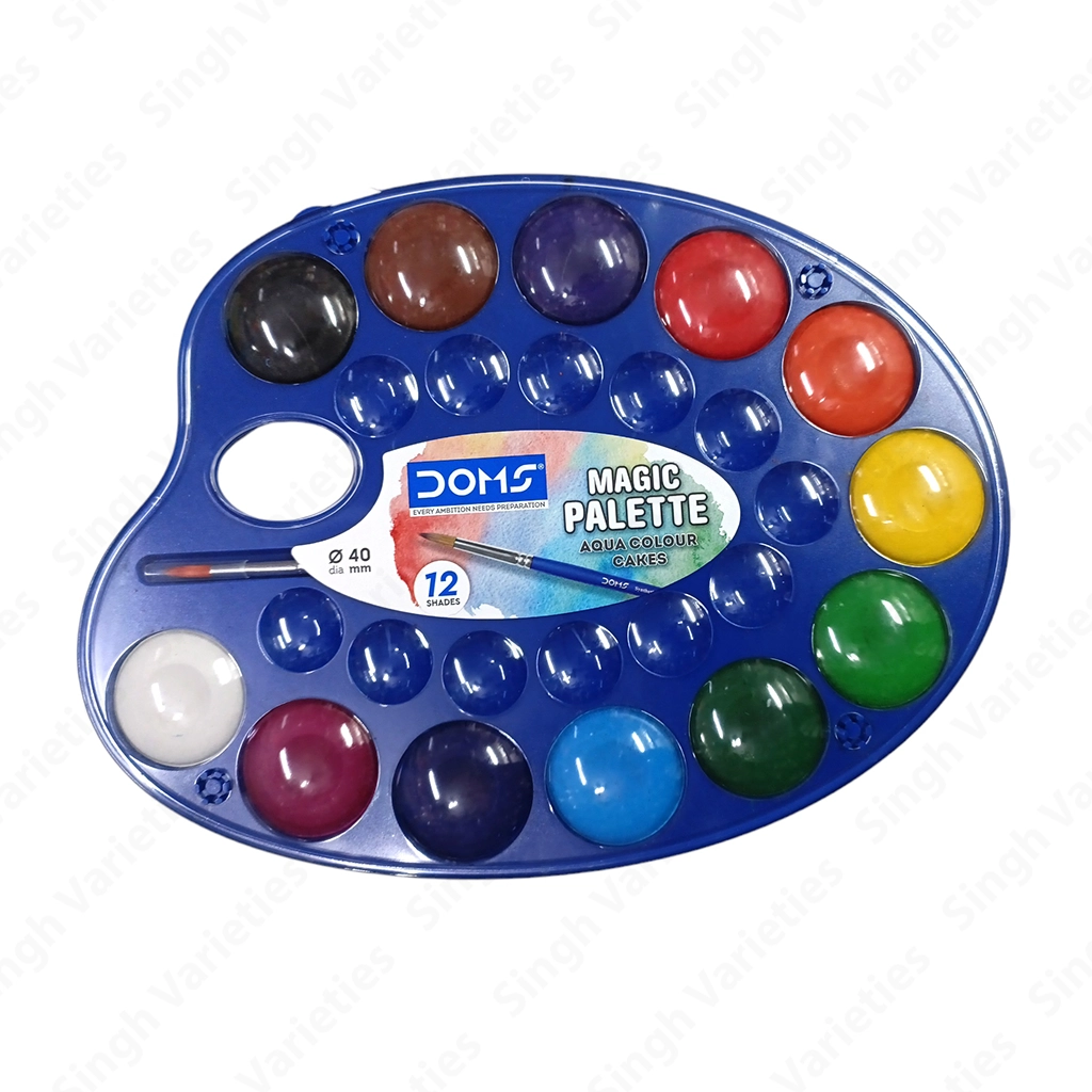 doms-water-colour-cakes-12-shades-40mm-1 Doms Water Colour Cakes, 1 pc - Image 1