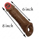 Jumbo Reusable Stream Dragon Silicone Condom for Men – Natural Feel, Dotted Design, Premium Pack (Pack of 1) - Image 9