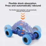DTX Telescopic Car Double Sided Pull Stunt Action Car Toy for Kids (Multicolor, Pack of 1) - Image 6