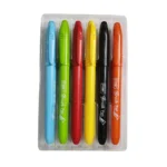 Flair Brush Pen – 6 Vibrant Shades for Smooth & Artistic Strokes (Pack of 1) - Image 2