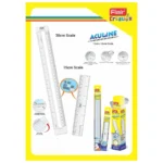 Flair Creative Aculine Scale – Durable Transparent Plastic Ruler for Students & Professionals | Precise Measurement Tool for School, College & Office Use - Image 2