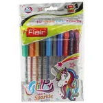 Flair Glitter Extra Sparkle Gel Pens - For Smooth Writing