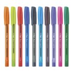 Flair Peach Liquid Ink Colour Ball Pen - Set of 10 Color Pen - Image 2