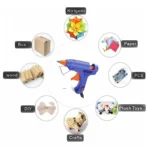 Hot Melt Glue Gun - 20W Mini 7mm - Strong Bonding for All Your Craft and DIY Projects - Image 3