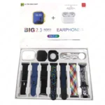 i20 Ultra MAX Suit (10-in-1 Gold Edition) Bluetooth Calling Smartwatch + AirPods Pro + 7 Straps + Screen Guard – Fitness Tracker, Wireless Earbuds & Classic Watch Set - Image 3