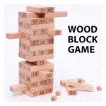 Jenga Wooden Tumbling Tower Game – 51 Blocks with 4 Dice | Classic Family Building Block Game for Kids & Adults - Image 2