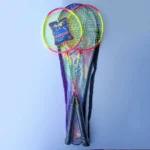 Keshav 555 Badminton Racket – Elevate Your Game with Precision and Power (Multicolor, Set of 2 pcs)