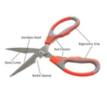 King Gary Stainless Steel All-Purpose Scissor for household/ paper-cutting/ fabrics/ office Scissors (Multicolor, Pack of 1) - Image 4