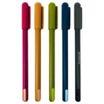 Linc Pentonic 0.7mm Ball Point Pen – 5 Pieces Pack with Vibrant Multicolor Body (Blue Ink) - Image 2