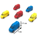 LM-606A Lumo Mini Pull Back Ambulance Set 3 inch - Mini Size Toy For Kids & Children (Multicolor, Pack of 1) - Image 2