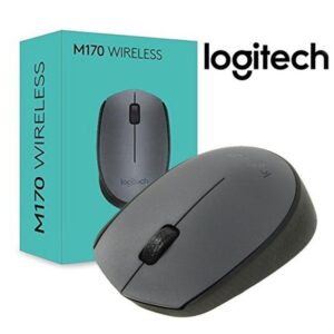 Logitech M170 Wireless Optical Mouse (1000 DPI, Plug & Play, Grey & Black)