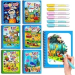 Magic Water Coloring Reusable Doodle Book & Magic Pen | Fun & Mess-Free Learning for Kids