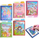Magic Water Coloring Reusable Doodle Book & Magic Pen | Fun & Mess-Free Learning for Kids - Image 2