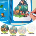 Magic Water Coloring Reusable Doodle Book & Magic Pen | Fun & Mess-Free Learning for Kids - Image 3
