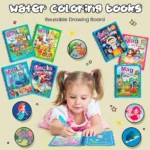 Magic Water Coloring Reusable Doodle Book & Magic Pen | Fun & Mess-Free Learning for Kids - Image 5