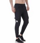 Men's Track Pants - Stylish Black Jogger Polyester