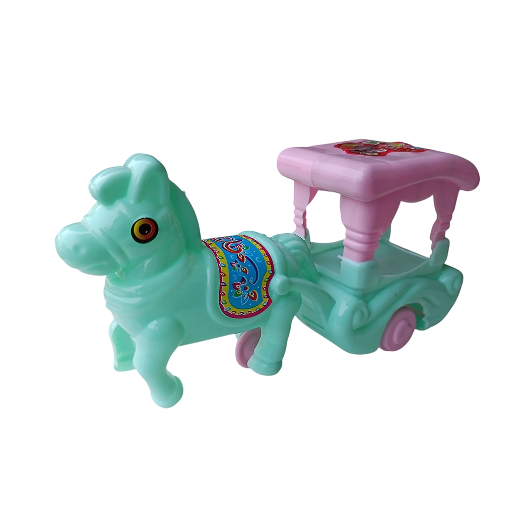 mini-horse-cart-tanga-toy-65-inch-1 Mini Horse Cart 'Tanga' Toy 6.5 inch - Mini Size Toy For Kids & Children (Multicolor, Pack of 1) - Image 1