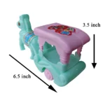 Mini Horse Cart 'Tanga' Toy 6.5 inch - Mini Size Toy For Kids & Children (Multicolor, Pack of 1) - Image 3