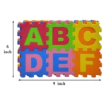 Mini Puzzle EVA Foam Mat – 36 Pcs Interlocking Alphabet & Number Tiles for Kids, 3x3 Inch Educational Play Mat - Image 2
