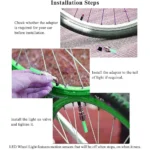 LED Flash Light Valve Caps for Car, Bike, Bicycle – Motion Sensor Wheel Tyre Rim Lights (1 Pair) | Neon Glow Accessory for Night Riding & Style - Image 3