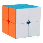 Multicolor Speed Rubik's Cube 2x2 | Stickerless Smooth-Turning Puzzle Cube (Pack of 1)
