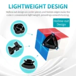 Multicolor Speed Rubik's Cube 2x2 | Stickerless Smooth-Turning Puzzle Cube (Pack of 1) - Image 3