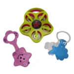 New Born Baby Toys Rattle Set 3 Pcs – Safe, Colorful and Fun for Your Little One! (Pack of 1)