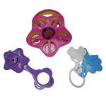 New Born Baby Toys Rattle Set 3 Pcs – Safe, Colorful and Fun for Your Little One! (Pack of 1) - Image 2