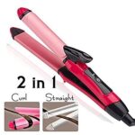 New Nova Professional 2 in 1 Hair Straightener Curler