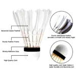 Nylon and Feather Badminton Shuttlecock – High-Performance, Durable and Perfect for Every Game (Pack of 1 pc) - Image 3