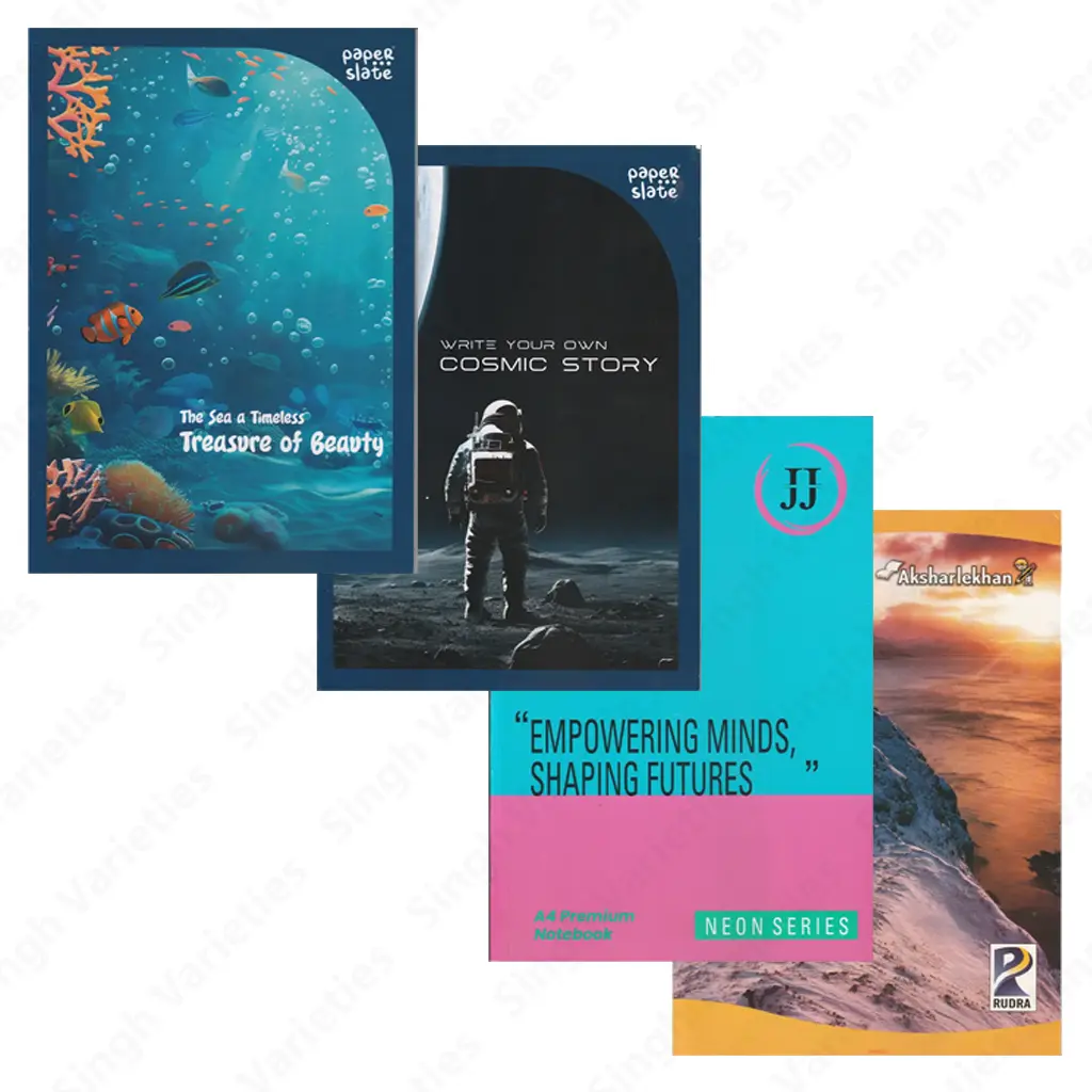 paper-slate-a4-book-single-line-notebook-all A4 Book - Single Line Notebook, Soft Cover, 21cm x 29cm, 1 pc (Book Varieties) - Image 1