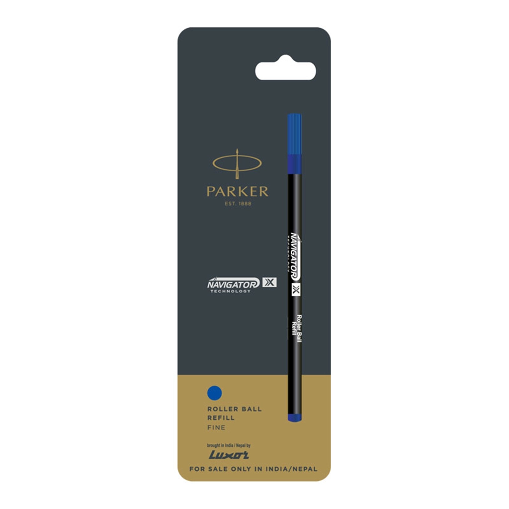 parker-navigator-x-beta-and-folio-roller-ball-pen-refill-blue-fine Parker Navigator X Beta and Folio Roller Ball Pen Refill – Premium Writing Precision (Pack of 1) - Image 1