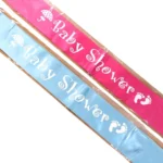 Party Decoration – Baby Shower Satin Sash - Celebrate the Mom-to-Be in Style! (Multicolor, Pack of 1) - Image 2