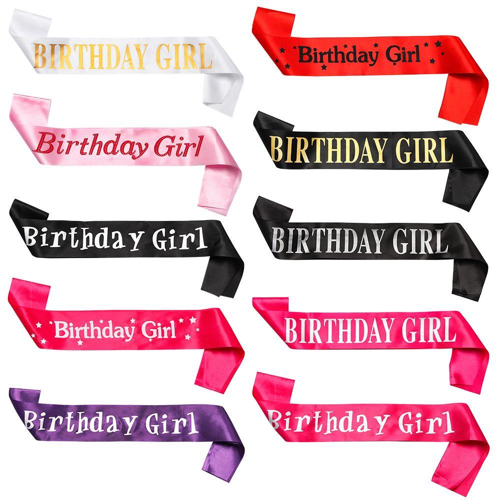 party-decoration-birthday-girl-satin-sash-1 Party Decoration – Birthday Girl Satin Sash - Celebrate in Style (Multicolor, Pack of 1) - Image 1