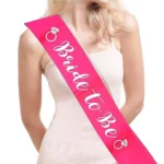 Party Decoration – Bride to Be Satin Sash - Celebrate the Bride in Style (Multicolor, Pack of 1)
