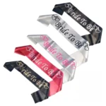 Party Decoration – Bride to Be Satin Sash - Celebrate the Bride in Style (Multicolor, Pack of 1) - Image 2