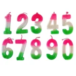 Party Decoration – Cake Number Candles - Decorative Cake Topper for Birthdays & Celebrations (Pack of 1)