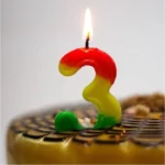 Party Decoration – Cake Number Candles - Decorative Cake Topper for Birthdays & Celebrations (Pack of 1) - Image 2