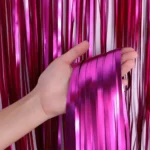 Party Decoration – Foil Fringe Curtain - Shiny Party Backdrop for Stunning Decorations (3 Feet Width X 6 Feet Length, Pack of 1) - Image 8