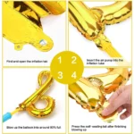 Party Decoration – Baby Girl Theme Baby Shower, Big Foil Helium Balloons Set for Elevate Every Celebration! (Pack of 5 pcs) - Image 4