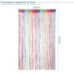 Party Decoration – Hanging Door Versatile String Curtains! (Multicolour, Pack of 1) - Image 5