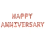 Party Decoration – Happy Anniversary Foil Balloon - Celebrate Love in Style! (Pack of 1) - Image 4