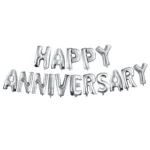 Party Decoration – Happy Anniversary Foil Balloon - Celebrate Love in Style! (Pack of 1) - Image 5