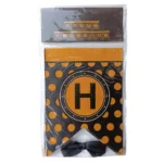 Party Decoration – Happy Birthday Banner Black Paper Flages with Sparkal Dot - Celebrate in Style with a Stunning Party Decoration (Pack of 1)
