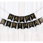 Party Decoration – Happy Birthday Banner with Foiling Border - Celebrate in Style with a Stunning Party Decoration (Pack of 1) - Image 2