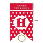 Party Decoration – Happy Birthday Banner with Polka Dot - Celebrate in Style with a Stunning Party Decoration (Pack of 1) - Image 2